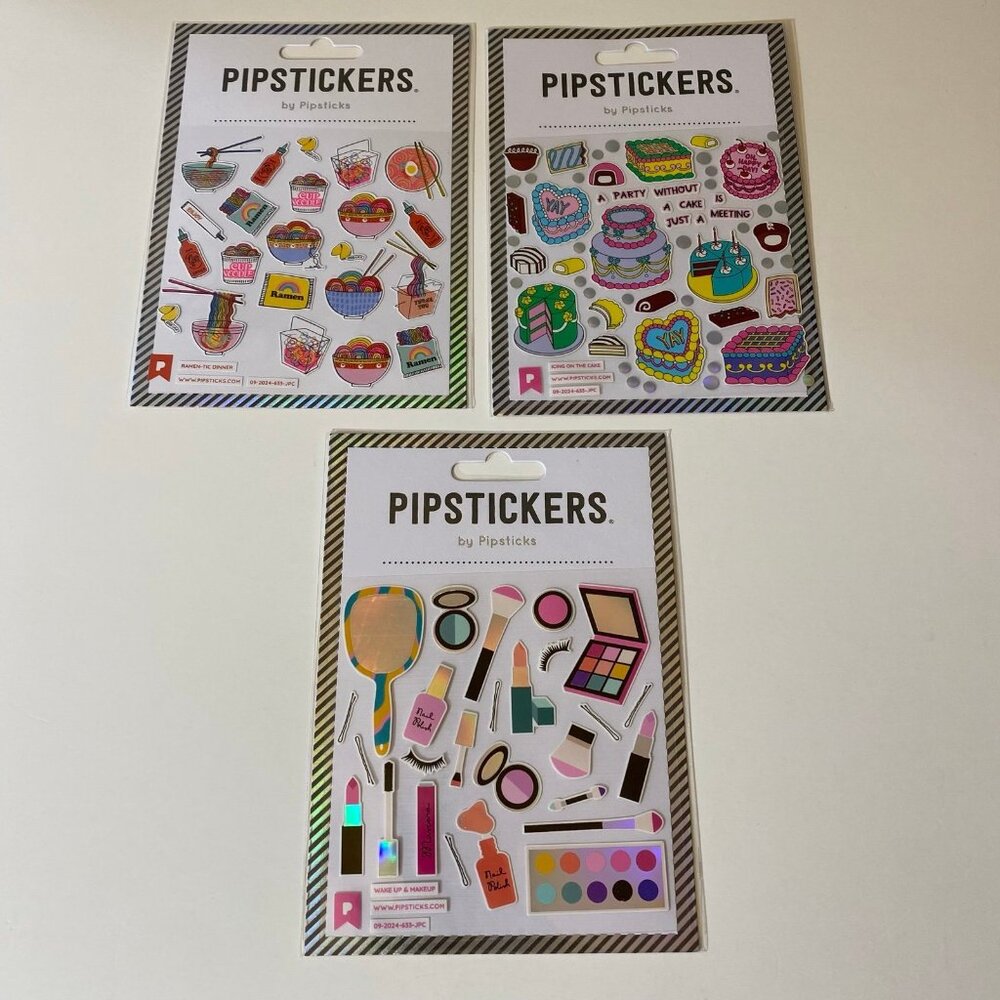 Pipsticks Stickers Cake Makeup Ramen